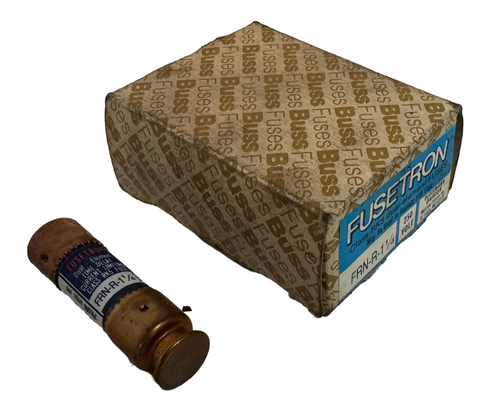 Lot of (7) Fusetron FRN-R-1-1/4 Dual Element Fuses Class RK5 250 Volt 1.25A