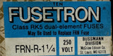 Lot of (7) Fusetron FRN-R-1-1/4 Dual Element Fuses Class RK5 250 Volt 1.25A