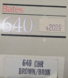 Bates 640 Vintage Standard Stapler Heavy Duty Brown Wood Grain
