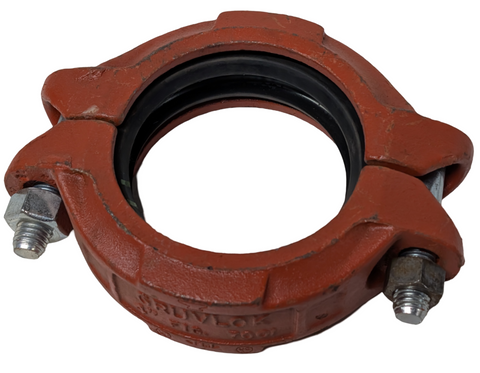 Gruvlok 7001 Flexible Coupling 4" Ductile Iron For Grooved Pipe & Fittings