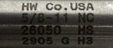 Hanson Whitney Co. 5/8-11 NC Hand Tap 3 Flute 26050 HS 2905 GH3