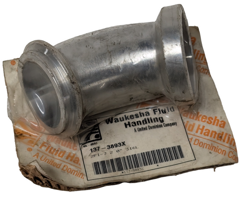 Waukesha Fluid Handling 137-3893X 45 Deg Elbow Sanitary Fitting 2.0" Steel 2P1-7
