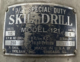 Skilsaw 121 Heavy Duty Drill 3/4" Corded 115V 6A