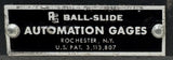 Automation Gages Ball-Slide Precision Linear Roller Slide 3-1/2" X 7" X 4-1/4"