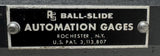 Automation Gages Ball-Slide Precision Linear Roller Slide 2-1/2" X 4" X 2"