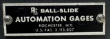 Automation Gages Ball-Slide Precision Linear Roller Slide 3-1/2" X 7" X 4"