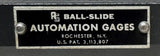 Automation Gages Ball-Slide Precision Linear Roller Slide 6" X 3-1/2" X 3"