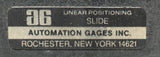 Automation Gages Ball-Slide Precision Linear Roller Slide 4" X 5" X 3"