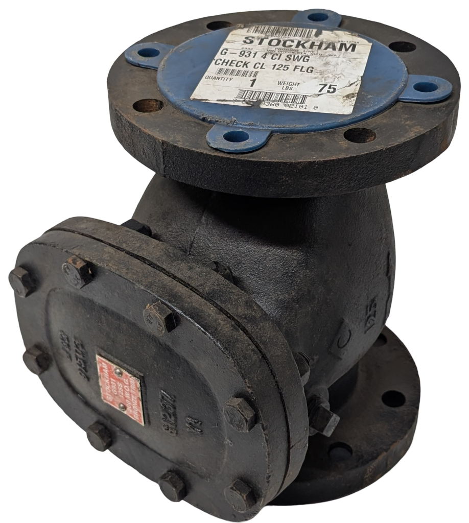 Stockham G-931 Swing Check Valve Cast Iron 4