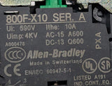 Allen-Bradley 800F-N5G Selector Switch Black Series A 2-Position 800F-X10