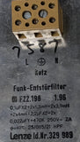 Funk-Entstorfilter F22.198 RFI Radio Frequency Interface Filter 250 VAC 2 AMP