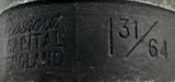 Easicut Capital England 1-31/64" High Speed Drill Bit HS Morse Taper #5