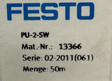Festo PU-2-SW Plastic Tubing 2.3mm X 3.2mm 50M