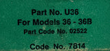 Jacobs Chuck U36 Nut & Jaws Repair Kit 7814