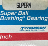 Thomson Industries Super4 Ball Bushing Bearing 0.250" X 0.500" X 0.750"