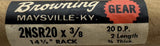 Browning 2NSR20X3/8 Gear Rack 2' OAL 3/8" Width 14.5° Pressure Angle