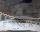 Union Carbide Y2 SG 3830 150 Regulator w/ Gauge