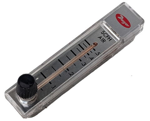 Dwyer RMA-1-SSV Flow Meter 2" Scale 0.05-5 SCFH Air