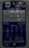 Square D 9007A0-12 Limit Switch 600V