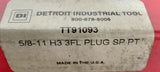 Detroit Industrial TT91093 Plug Hand Tap 3 Flute 5/8-11 NC GH3 HS