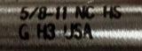 Detroit Industrial TT91093 Plug Hand Tap 3 Flute 5/8-11 NC GH3 HS
