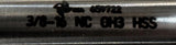 Brubaker 3/8-16 NC Plug Hand Tap 4 Flute GH3 HSS 659723