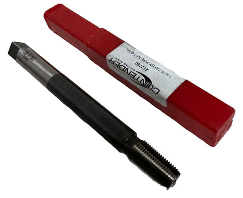 Contender 212760 Taper Pipe Tap 4 Flute 1/4-18 NPT HSS 6OAL 122840