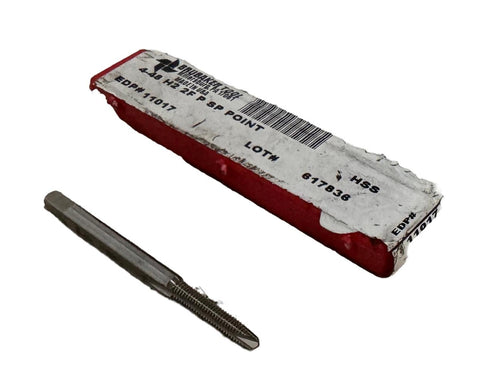 Brubaker 617836 Spiral Point Hand Tap 2 Flute 4-48 HSS