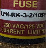 Lot of (2) Cooper Bussmann LPN-RK-3-2/10SP Time-Delay Fuse 3.2A 250V