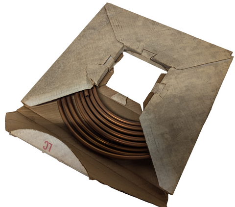 Halstead ASTM B-280 Soft Copper Refrigeration Tubing 3/8" OD x 50' Length