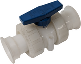 Plast-O-Matic 1-1/2" Ball Valve 2-Way