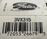 Gates 3VX315 Cogged V Belt