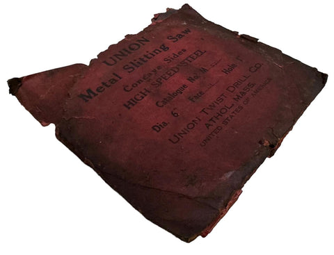 Union Twist Drill 6" X 1/8" X 1" Slitting Saw HSS USA