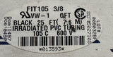 AlphaWire FIT-105 3/8" Irradiated PVC Tubing 600V 25 Feet