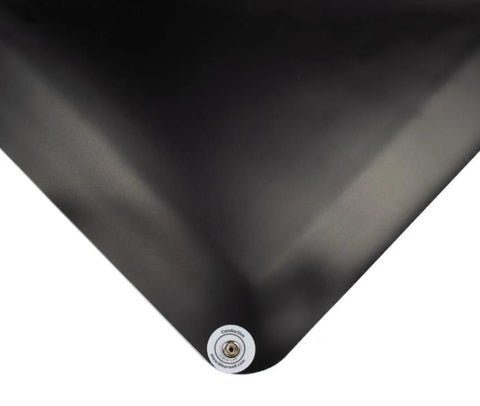 Wearwell 786.916X3X5SMBK Smooth Electrically Conductive Anti-Fatigue Mat 3' X 5'