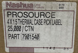 Nashua 7901540 Thermal Case Pick Labels 4" X 1-1/2" 25000 Count