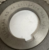 Niagara 4" X .241" X 1-1/4" Milling Cutter K5 HSS USA