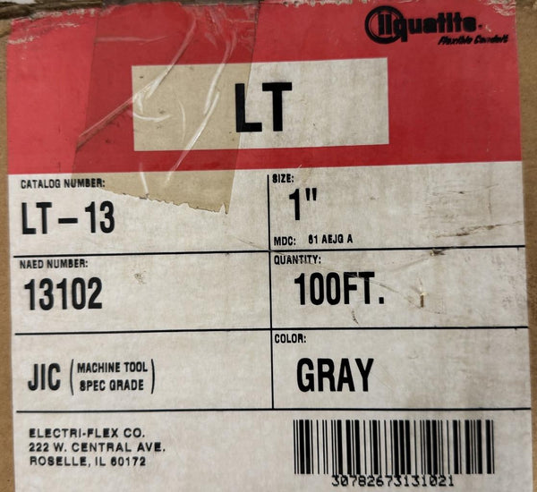 Liquatite LT-13 Flexible PVC Conduit Gray 1