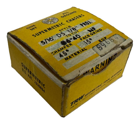 Geometric 5/16" DS 1/8" Proj Thread Chasers To Cut #6-40 NF 45° Chamfer