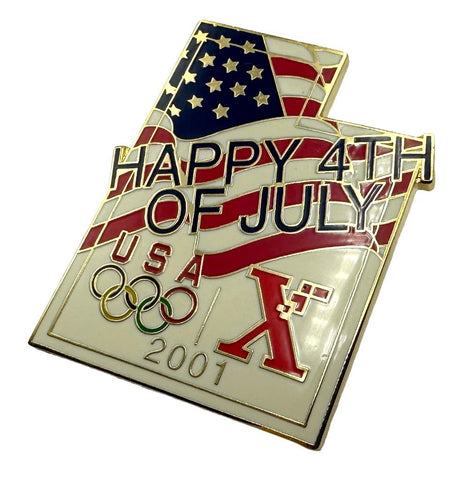 Vintage Collectible Aminco Xerox Sponsor 4th Of July 2001 USA Olympic Games Pin