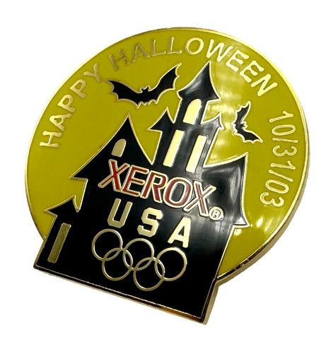 Vintage Collectible Aminco Xerox Happy Halloween 2003 USA Olympic Games Pin