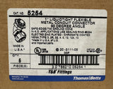 Thomas & Betts 5254 Liquidtight Metal Conduit Connector 90° 1" Box of 5