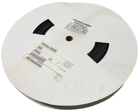 Sumitomo Sumitube B2 Heat Shrink Tubing Black 1/4" x 200 FT 2:1 Shrink Ratio