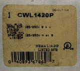 Cooper Wiring Devices CWL1420P Hart Lock Plug 125/250V NEMA L14-20P