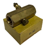 Pneu-Trol FM10-30 B Brass Flow Control Valve 1/2"
