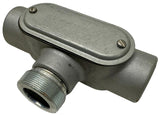 Appleton T57 Conduit Outlet Body 1-1/2" Form 7 Grayloy-Iron w/ 570 Cover