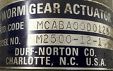 Duff Norton MCABA00D012B Worm Gear Actuator M2500-12-1