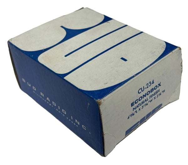 BUD Radio CU234 Econobox Aluminum Enclosure Natural Finish