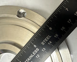 Machined Metal Flange Motor Shaft Mounting End Plate 6.25" Diameter 1.75" Bore