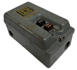 Square D 2510CG-1 Manual Starter Nema Size 1 Series B W/ Enclosure